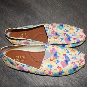 Rooster Shoes Colorful Flats Size 9